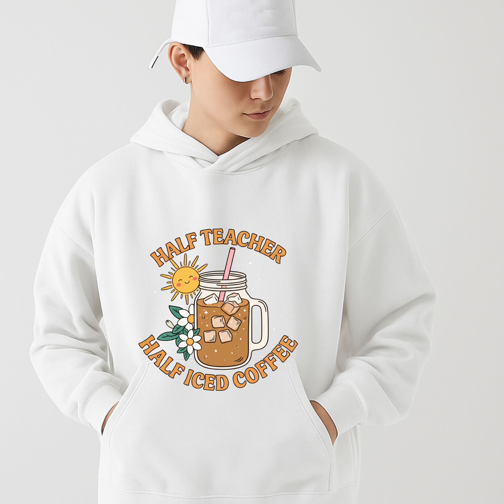Cool Iced Coffee Vibes Hoodie