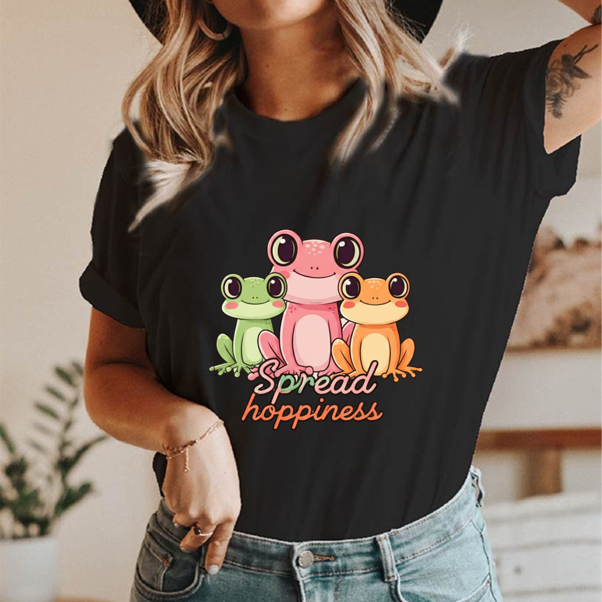 Spread Happiness Frog T-Shirt